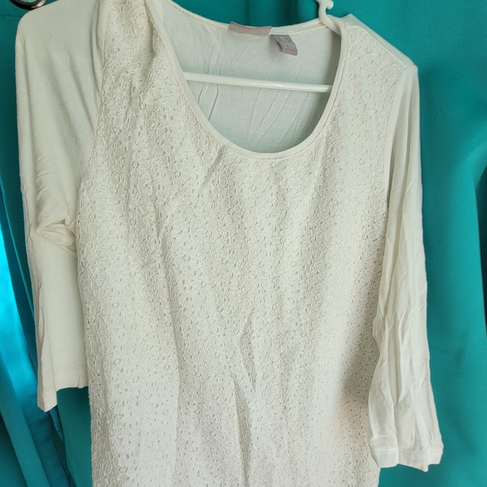 Chico's White Long Sleeve Size 0